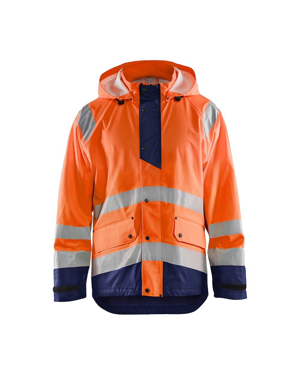 High Vis Orange/Marineblau