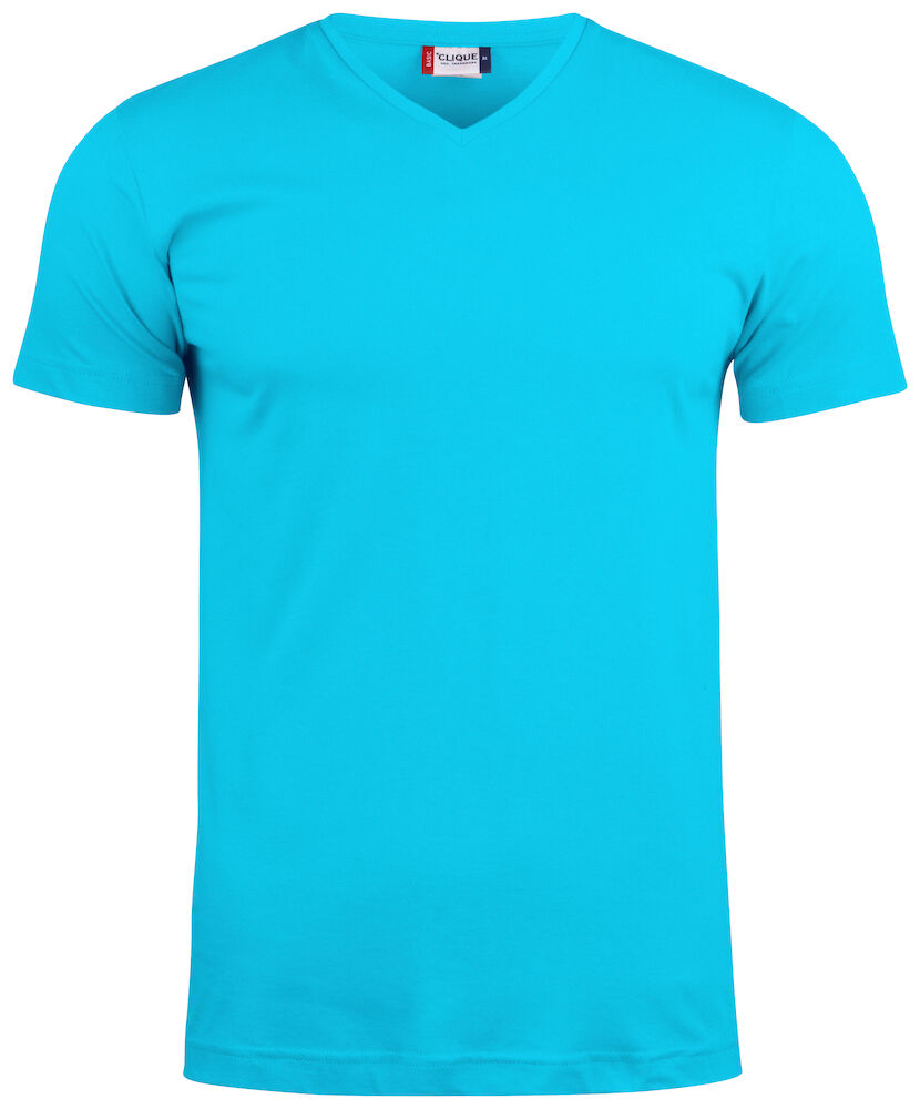 Basic-T V-neck 54 türkis XS