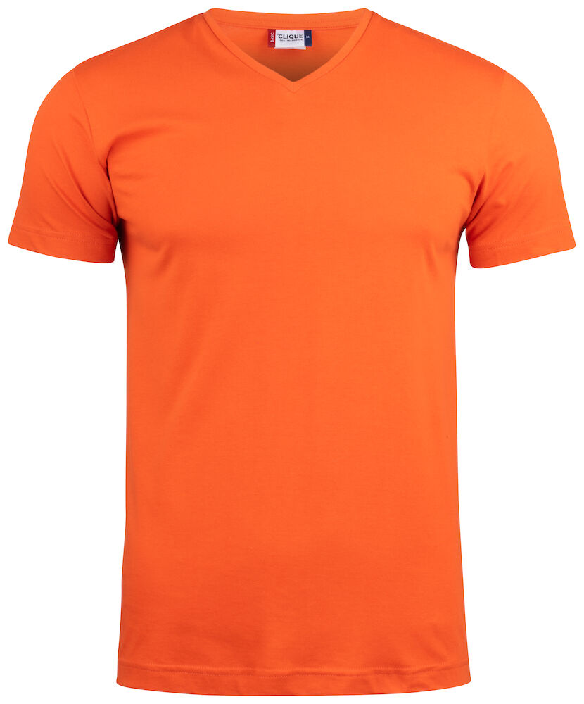 Basic-T V-neck 18 blutorange XS