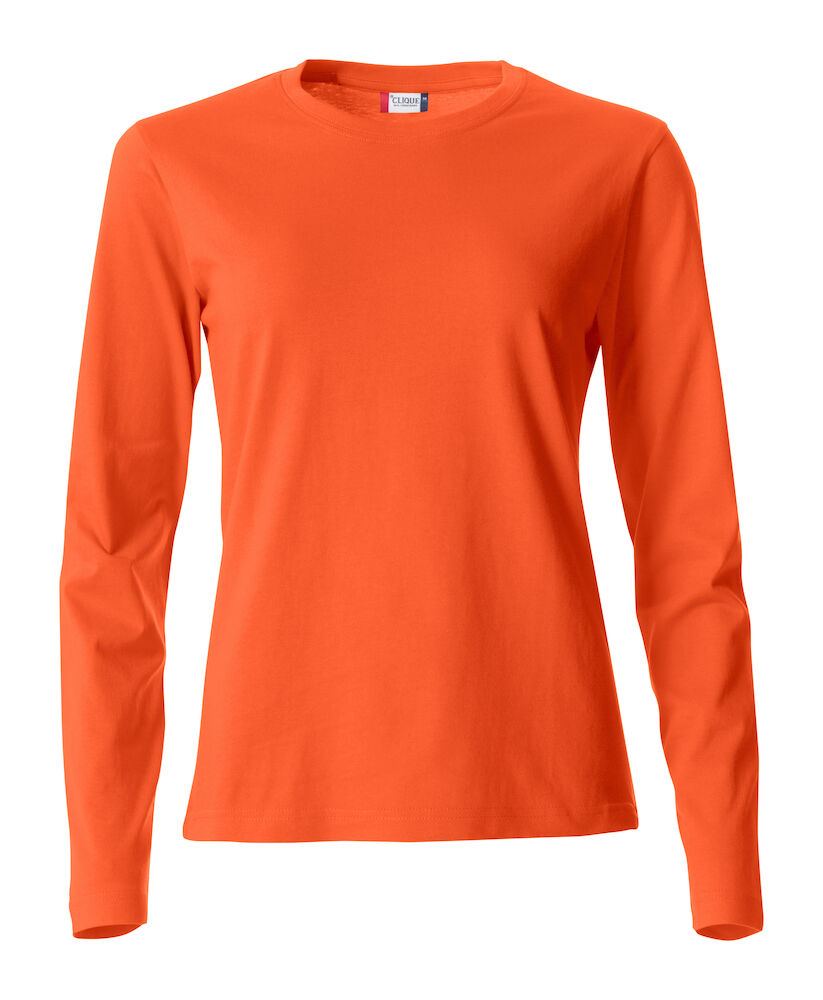 Basic-T L/S Women 18 blutorange XS