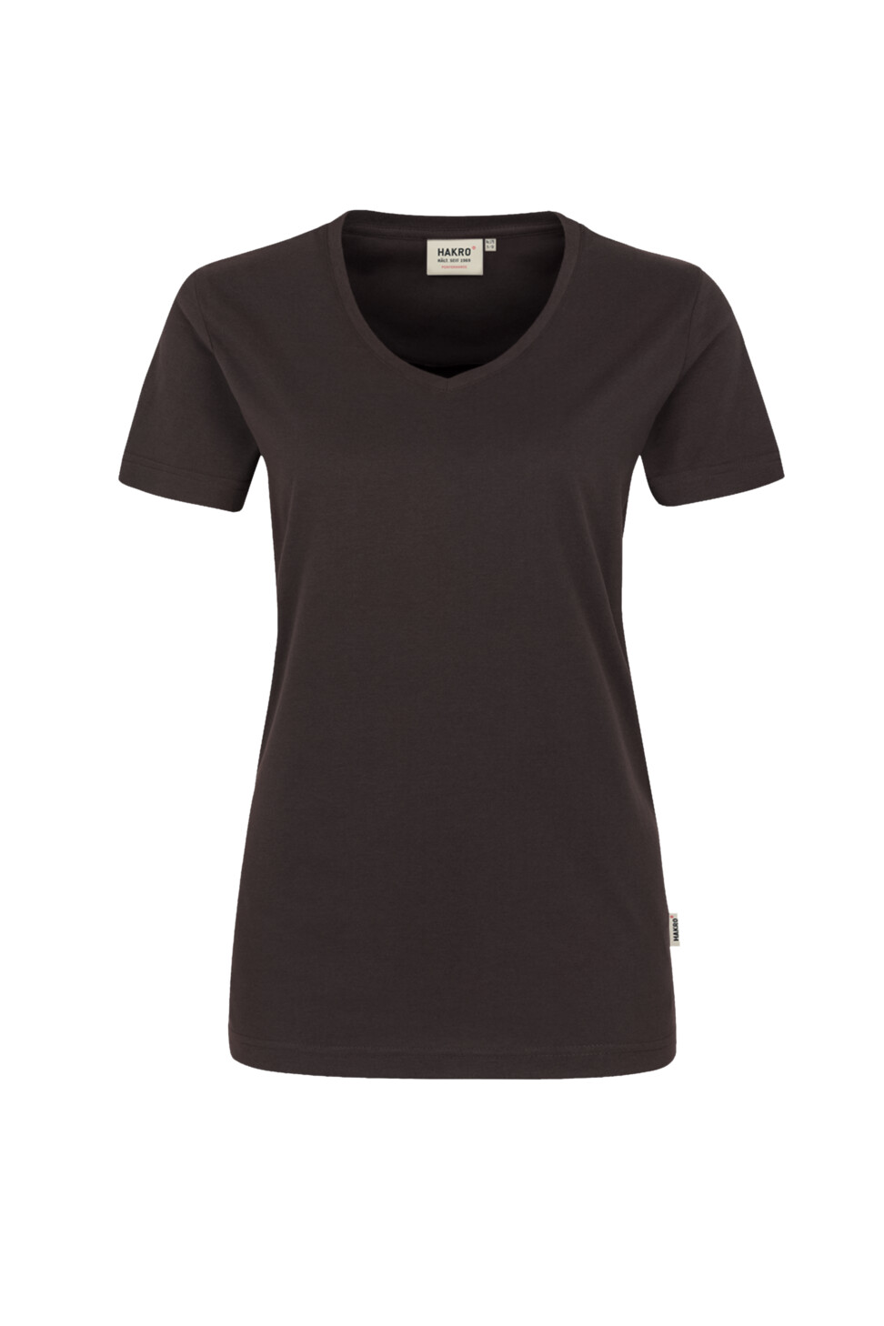 Hakro V-Shirt Damen 022-schokolade XS