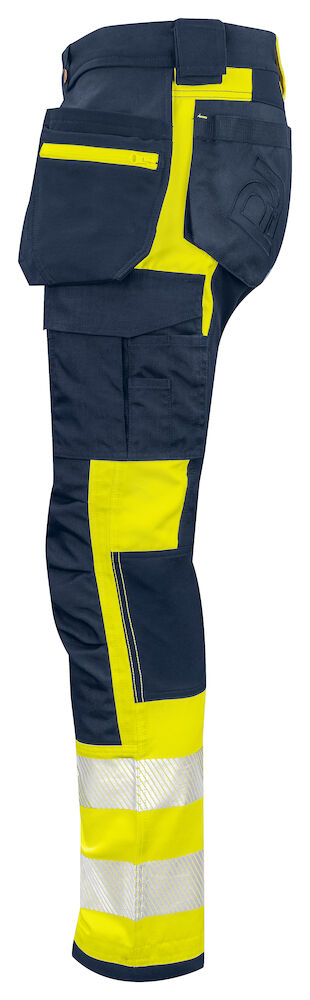6540 BUNDHOSE MIT HÄNGETASCHEN EN ISO 20471 KLASSE 1 10 gelb/marine hv C44, Standard 6540 BUNDHOSE MIT HÄNGETASCHEN EN ISO 20471 KLASSE 1 10 gelb/marine hv C44, Standard