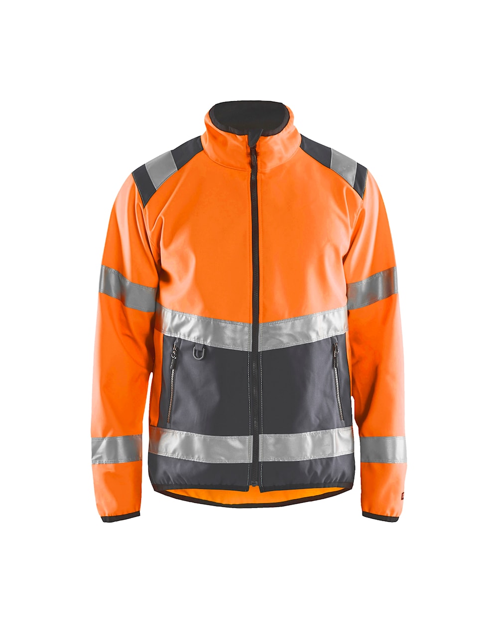 High Vis Softshell JackeHigh Vis Orange/Mittelgrau L