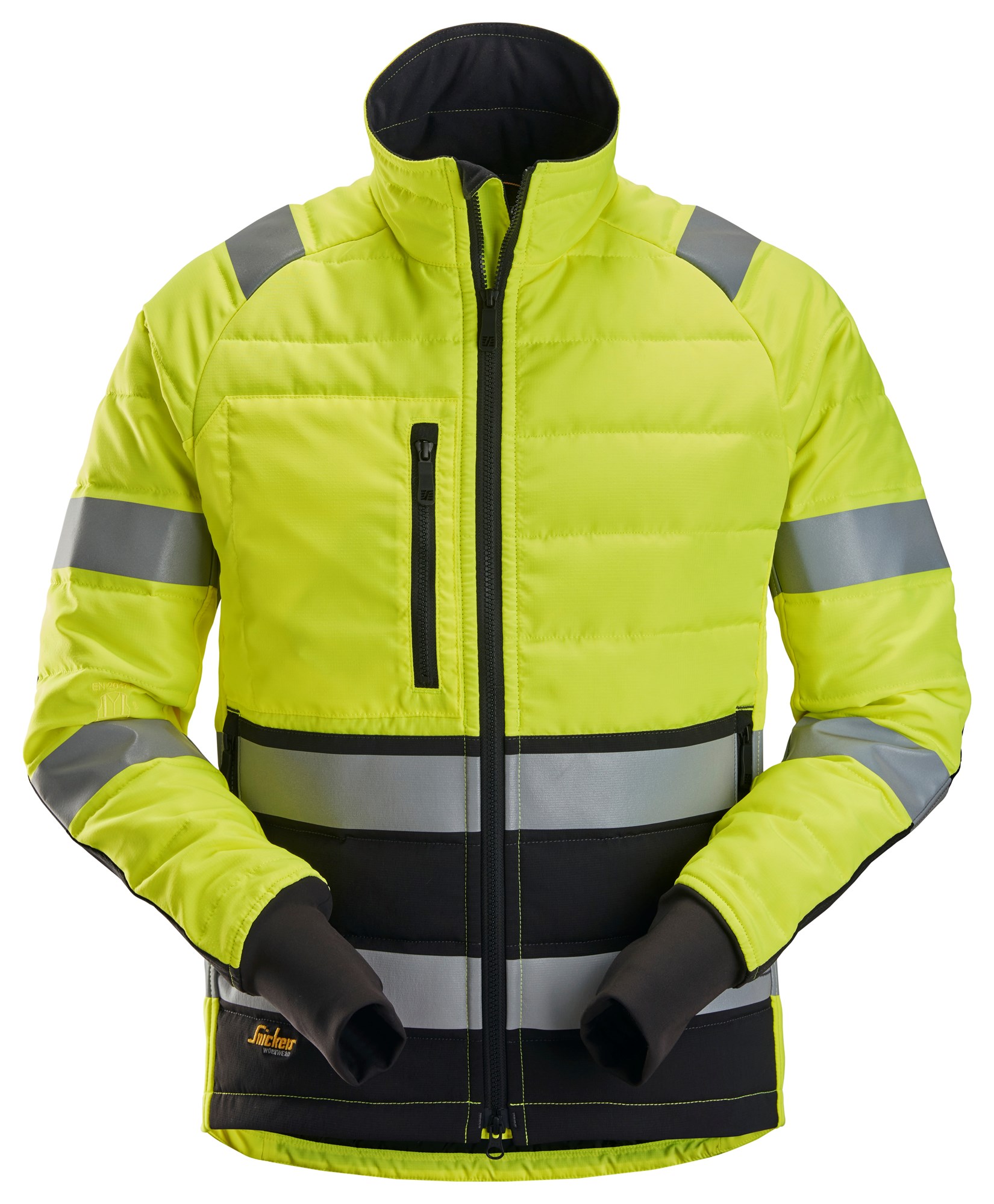 High-Vis-Jacke, leicht wattiert, Warnschutzklasse 2