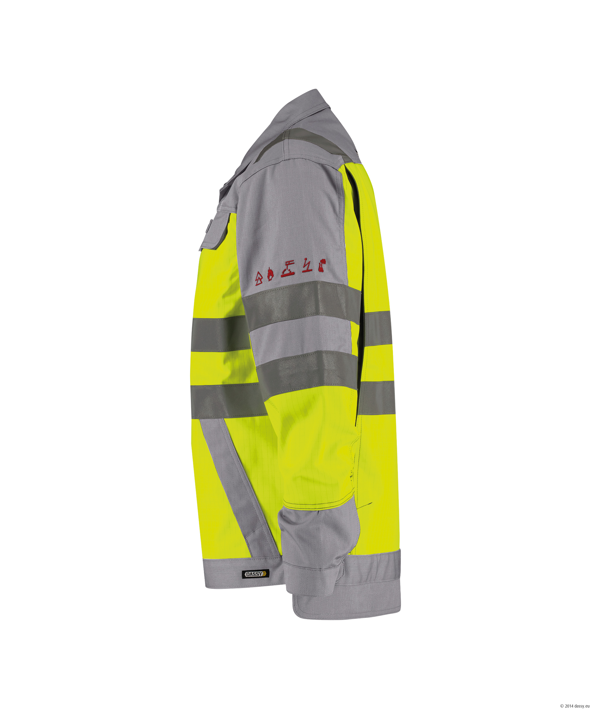 DASSY® Franklin 6943-neongelb-grafitgrau XS DASSY® Franklin 6943-neongelb-grafitgrau XS