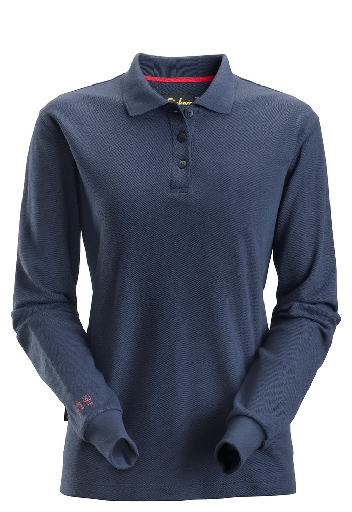 Damen-Langarm-Poloshirt