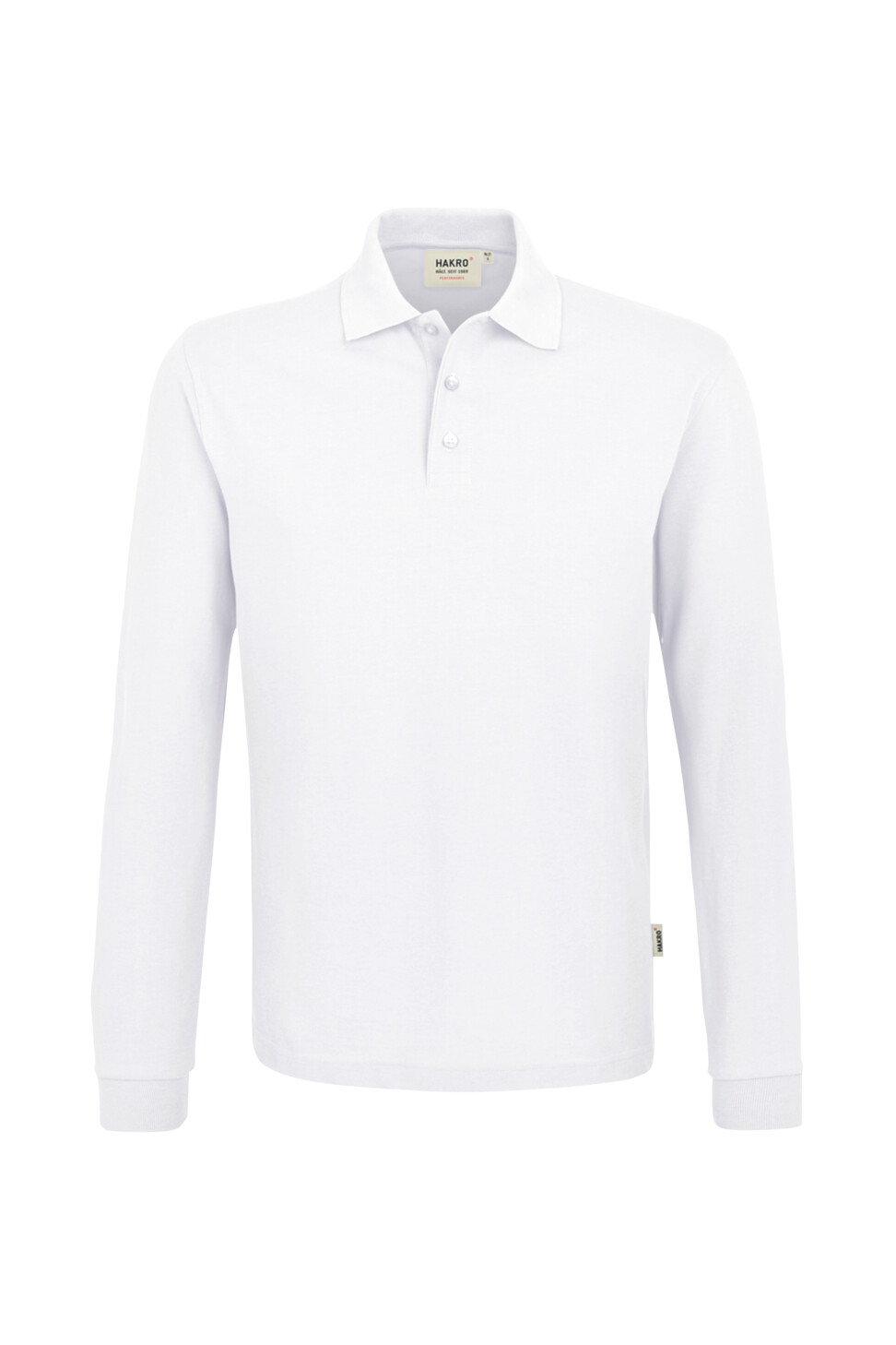 Hakro Mikralinar-Poloshirt lang 001-weiss XS