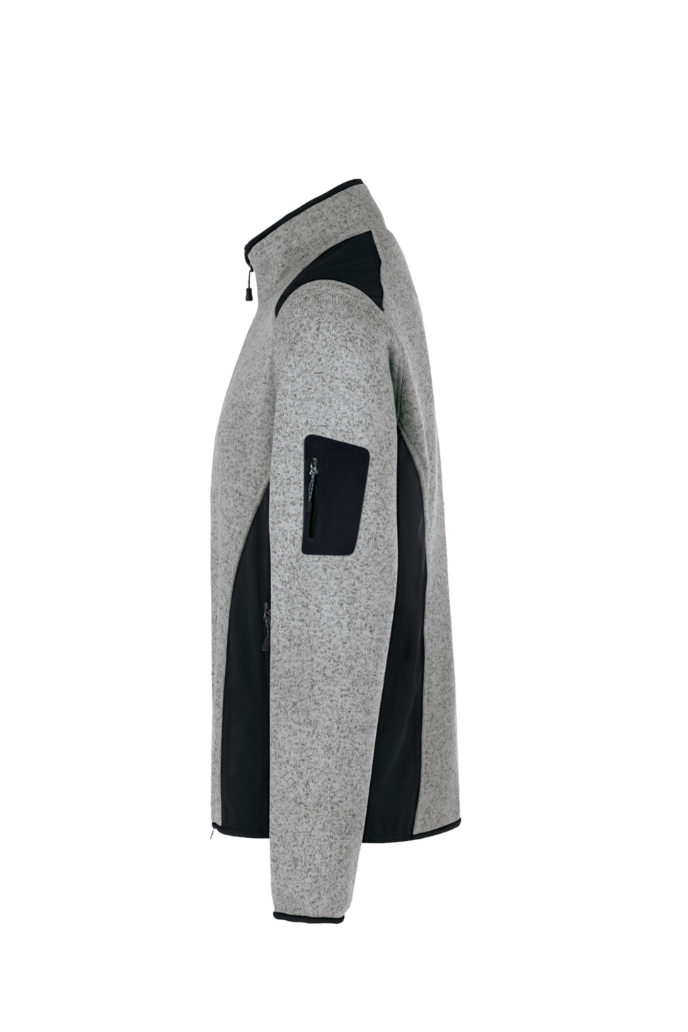 Hakro Strickfleecejacke Dawson 015-grau meliert XS Hakro Strickfleecejacke Dawson 015-grau meliert XS